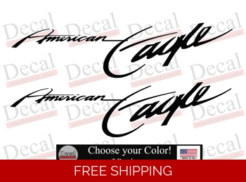 American Eagle RV 2 pc Camper RV Vinyl Decal Sticker Camper Graphics Stickers